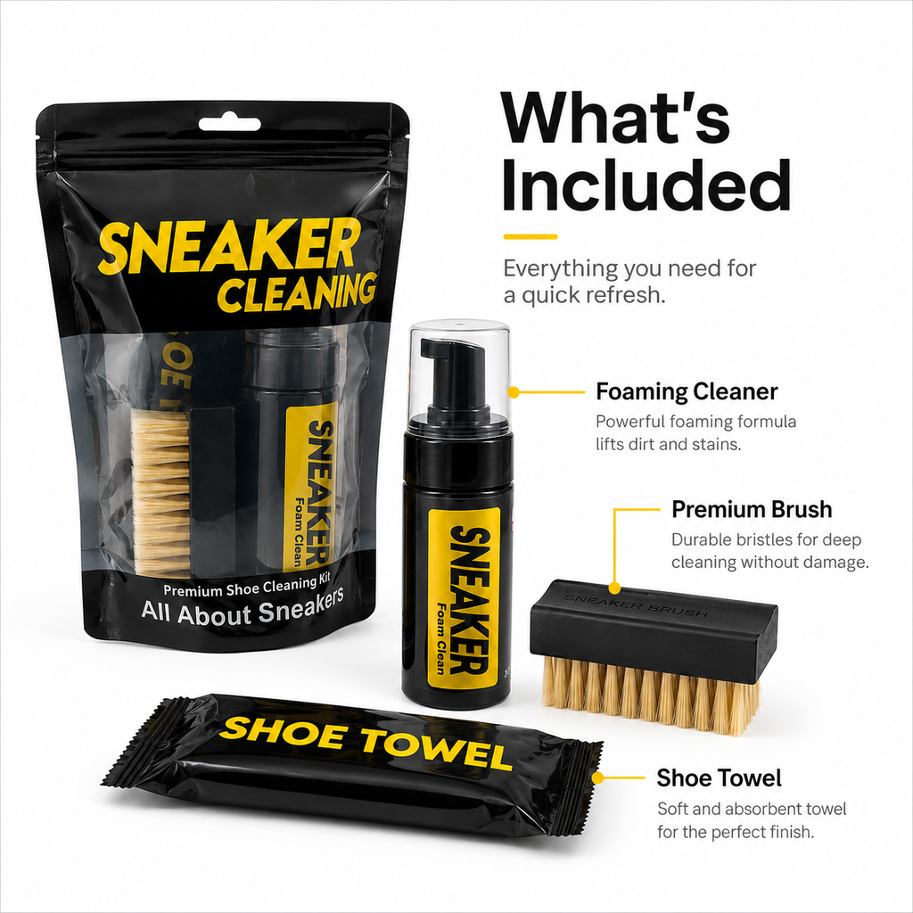 Foaming Shoe Cleaning Kit + 2 Refills